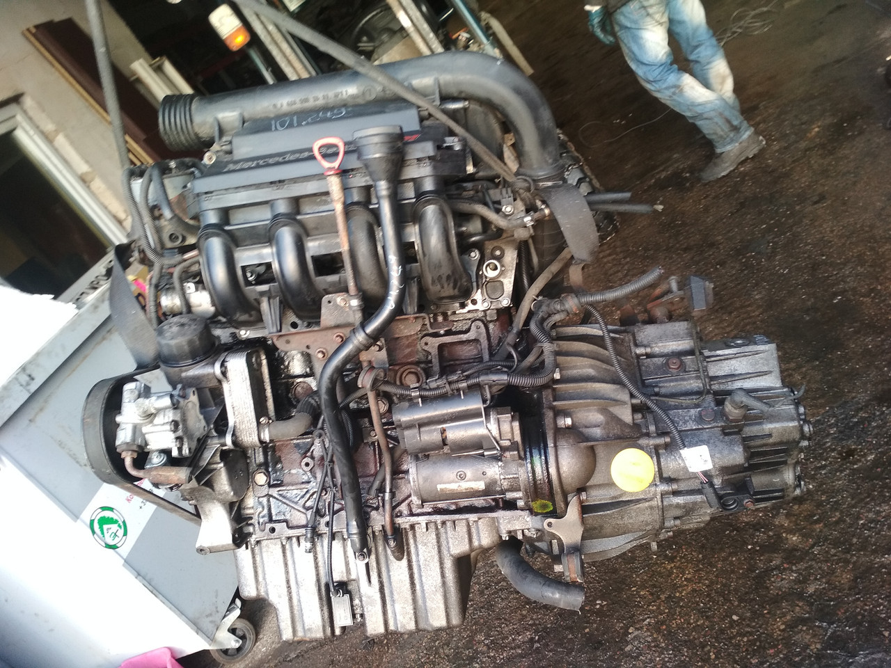 Контактный двигатель Mercedes W210 2155см3 CDI 2002 г (OM 604), 70 kW (95 HP), C-Klasse - C 220 D (202) - фото 3 - id-p89212764