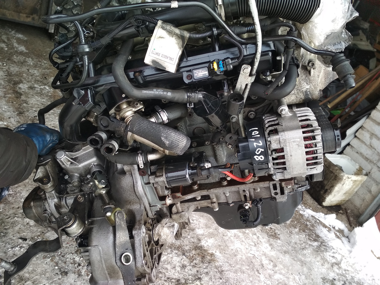 Комплектный двигатель Opel Combo, 1.3 дизель, 2003 г., МКПП 51 kW ( 70 HP) Z13DT. - фото 5 - id-p89212843