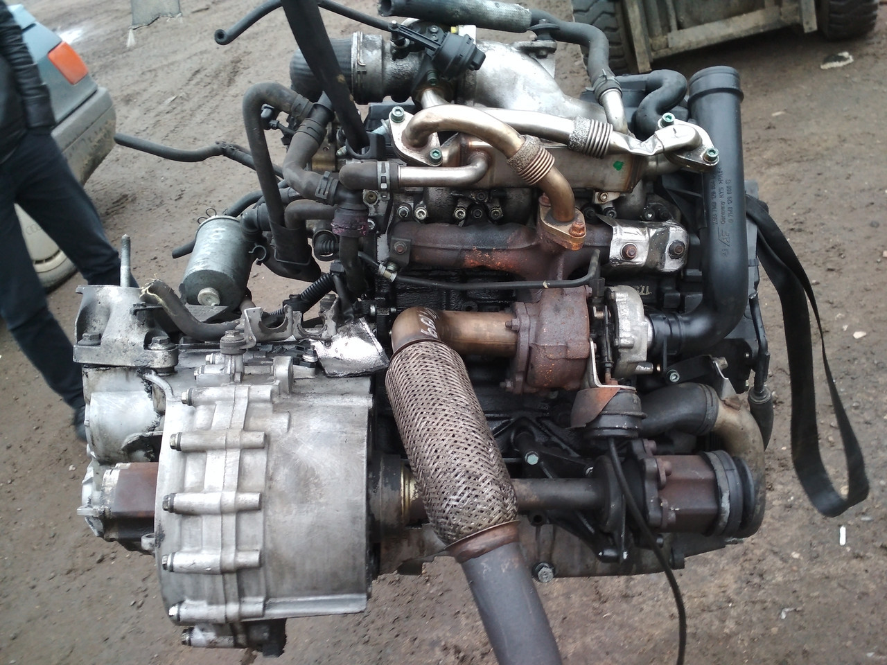 Комплектный двигатель Renault MODUS DYNAMIQUE, 1390см3 дизель, 2004 г (K4J770), мкпп: 82kw 112 л/с - фото 3 - id-p89212905