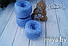 Слонимская пряжа (в две нити) цвет 156 голубой меланж 30 шерсть, 70 ПАН, фото 2