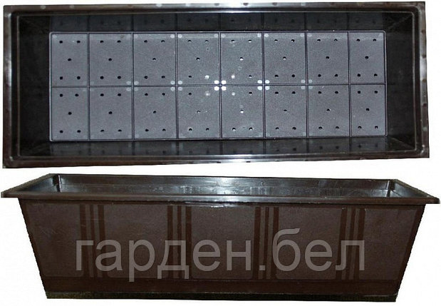 Ящик с дренажной решеткой 44х20х15см, фото 2