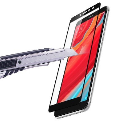 Защитное стекло для Xiaomi Redmi S2 (полноэкранное, черное)