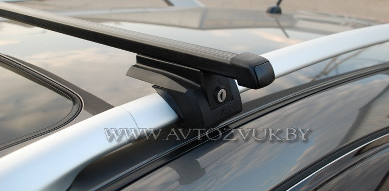 Багажник для Toyota Venza 2008-2015 c рейлингами Lux Элегант, фото 2