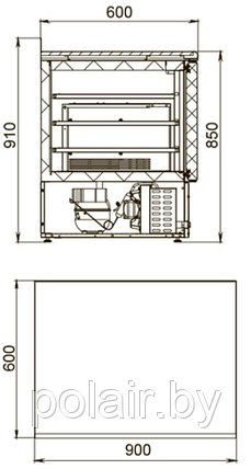 Холодильный стол POLAIR (ПОЛАИР) TDi2-G 180 л. (+1...+10), фото 2