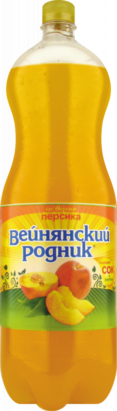 Безалкогольный напиток Вейнянский Родник со вкусом персика, 2 л - фото 1 - id-p89260495