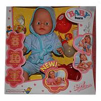 Кукла-пупс Baby Doll (аналог Baby Born) 9 аксессуаров, 9 функций