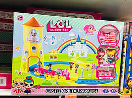 Игровой набор Лол замок и поезд /Lol castle orbital paradise/свет,звук