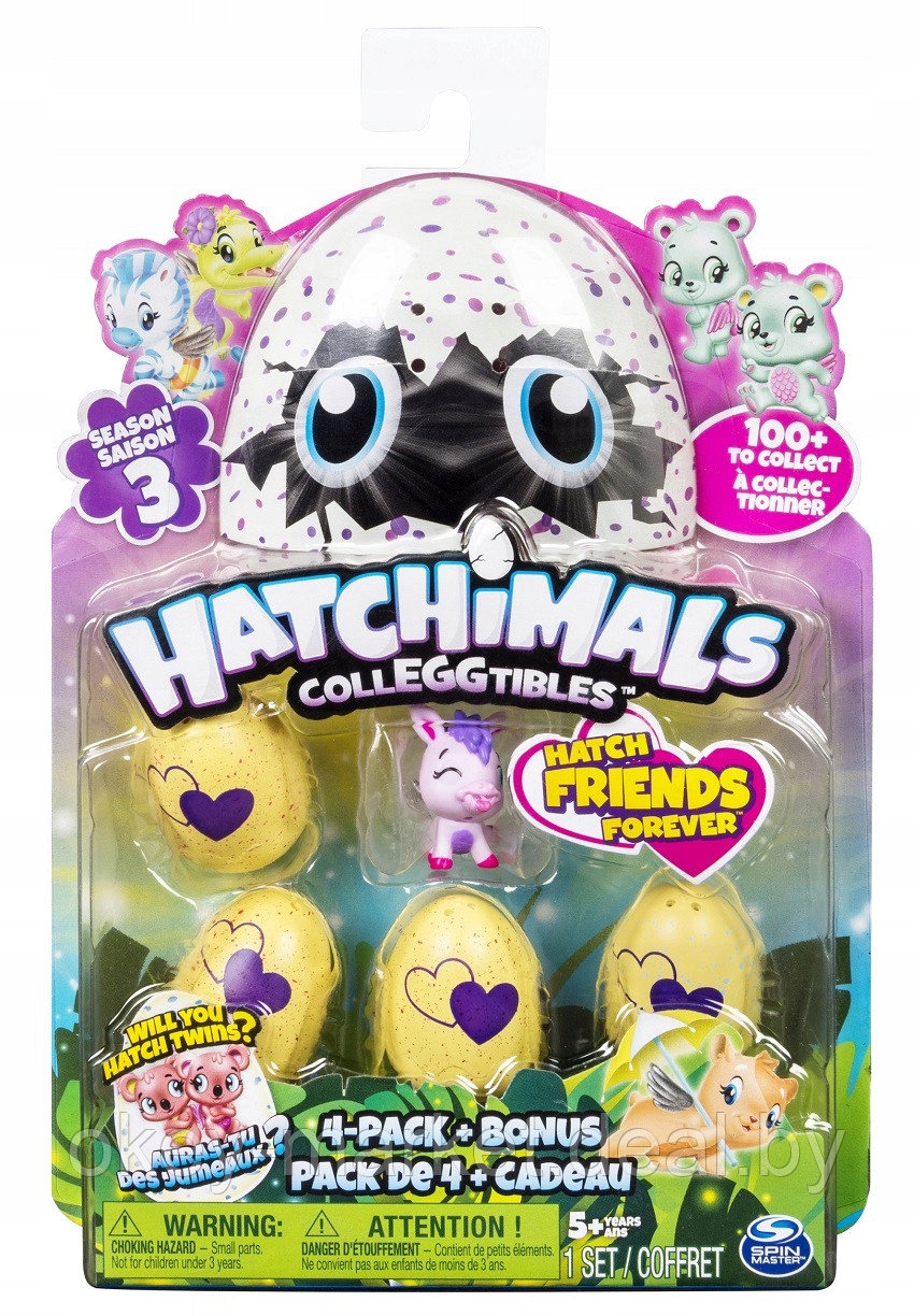 Набор игрушек Hatchimals 4 шт. в непрозрачной упаковке - фото 1 - id-p89371896