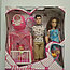 Беременная кукла Барби с мужем и детьми, детский игровой набор кукол для девочек с аксессуарами, фото 3
