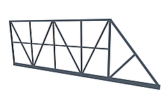 Каркас промышленных откатных ворот с проемом от 6 м (без фурнитуры)