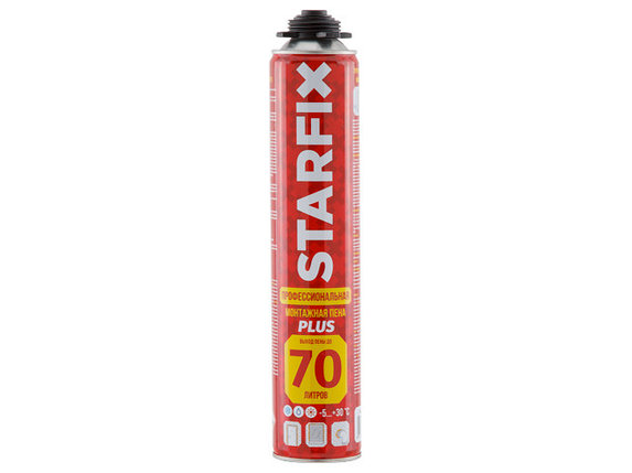Пена монтажная профессиональная STARFIX Foam Pro Plus 70 (940 мл.) (Выход пены до 70 литров) SM-65524-1, фото 2