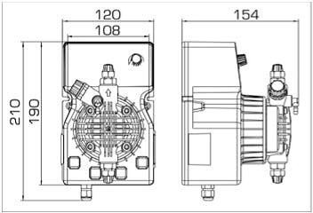 Дозирующий насос мембранный Etatron DLX MA/AD 0810 - фото 3 - id-p89382934