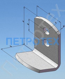   Крючок однорожковый для одежды 30*20*20 мм, нагрузка до 6 кг