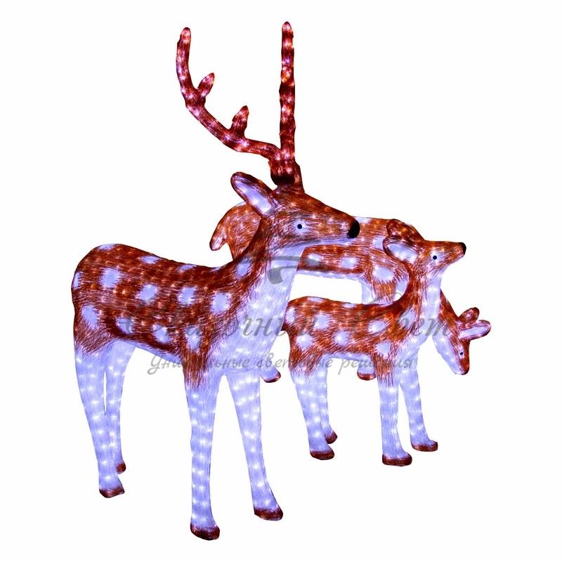 Акриловая светодиодная фигура "Олень мама" 155см, 1900 светодиодов