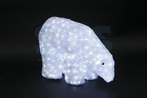 Акриловая светодиодная фигура "Белый медведь" 40см, 752 светодиода