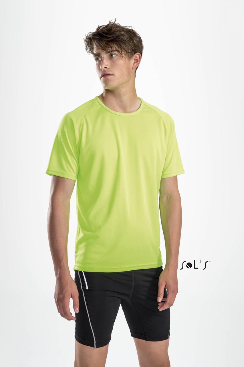 Футболка SPORTY зеленая для нанесения логотипа