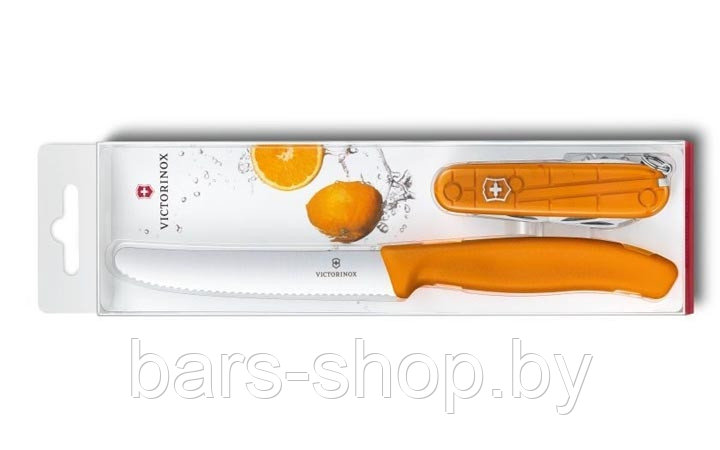 Набор ножей Victorinox Color Twins, 91 мм, оранжевый (1.8901.L9) - фото 3 - id-p89424982