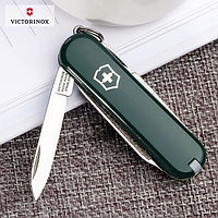 Нож - брелок Victorinox CLASSIC, 58 мм, зеленый (0.6223.4)