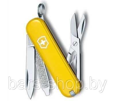Нож - брелок Victorinox CLASSIC, 58 мм, желтый (0.6223.8) - фото 3 - id-p89431041