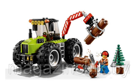 Конструктор Сити Лесной трактор Bela 10870 аналог Лего 60181 - фото 3 - id-p89435807