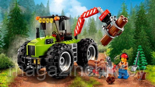 Конструктор Сити Лесной трактор Bela 10870 аналог Лего 60181 - фото 2 - id-p89435807