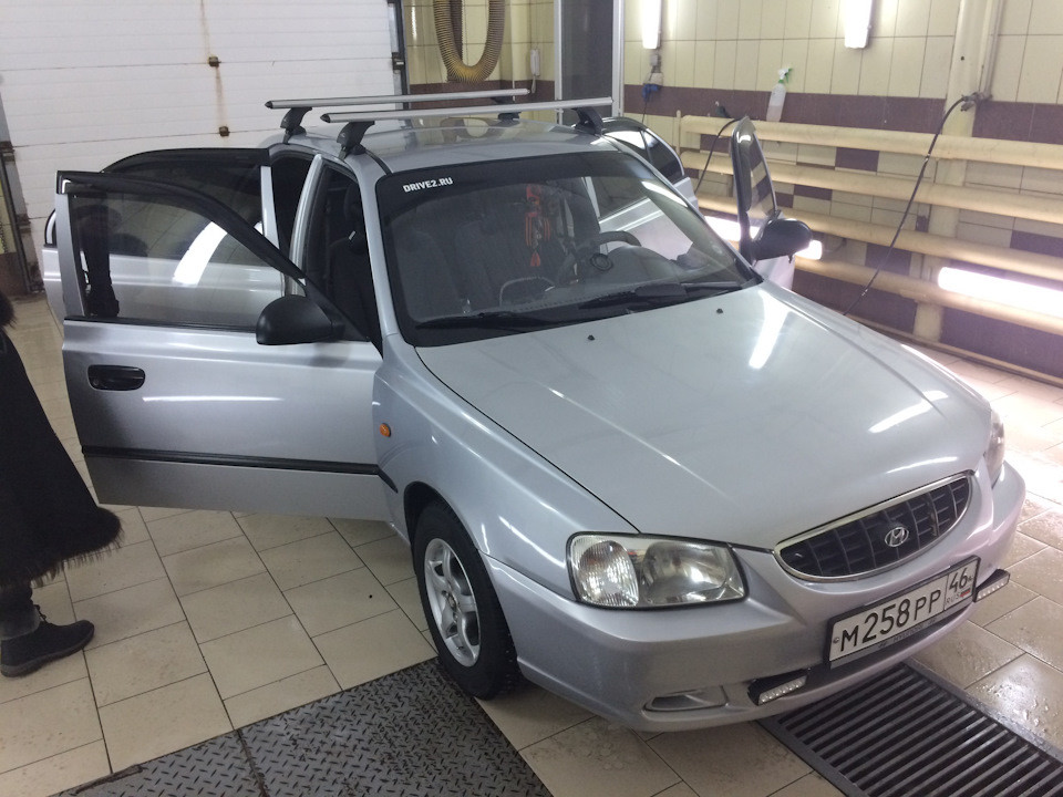 Багажник LUX для Hyundai Accent, седан, 1999-2012 аэродуги