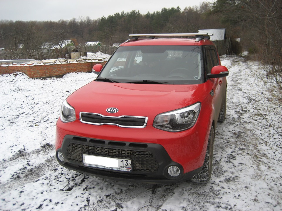 Багажник Атлант для Kia Soul 2, 2013- (на интегрированные рейлинги) (крыловидная дуга) - фото 6 - id-p69112941