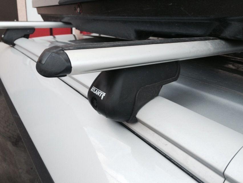 Багажник Атлант для Kia Soul 2, 2013- (на интегрированные рейлинги) (аэродинамическая дуга) - фото 1 - id-p69112940