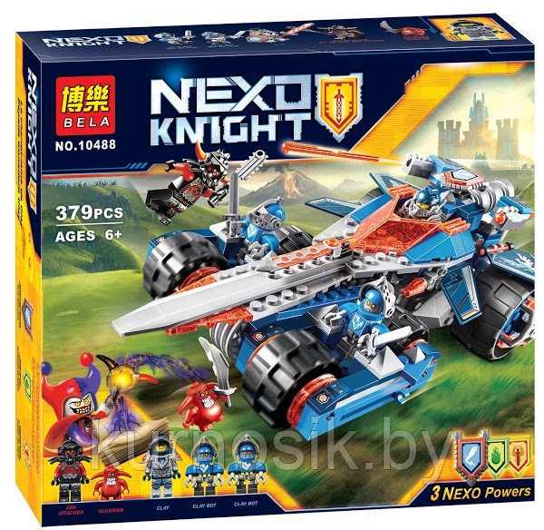 Конструктор Nexo Knights "Устрашающий разрушитель Клэя" 10488, 379дет. - фото 3 - id-p89456536