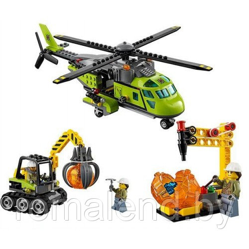 Конструктор Lego City Urban Arctic: Грузовой вертолёт исследователей вулканов 02004 - фото 4 - id-p89457985
