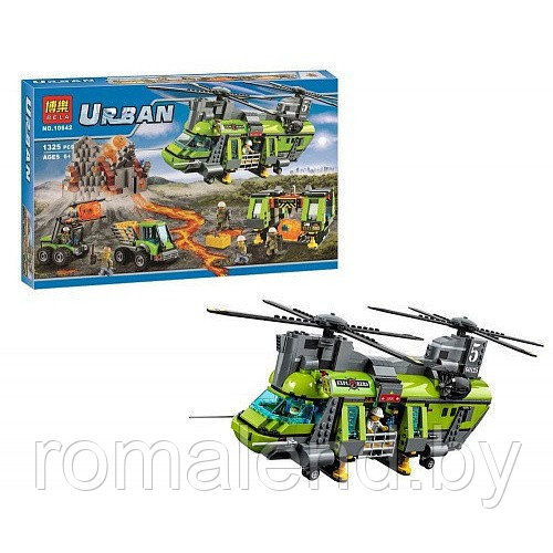 Конструктор Lego City Urban Arctic: Тяжёлый транспортный вертолёт «Вулкан» 10642 - фото 4 - id-p89457989