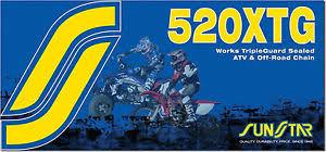 Цепь приводная Sunstar 520XTG (ATV&OffRoad) Triple Guard-Ring 120зв.