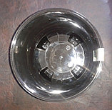 Горшок пластмассовый двойной белый + черный, 1,2 литра, диаметр 13,5 см, высота 12,5 см, фото 2