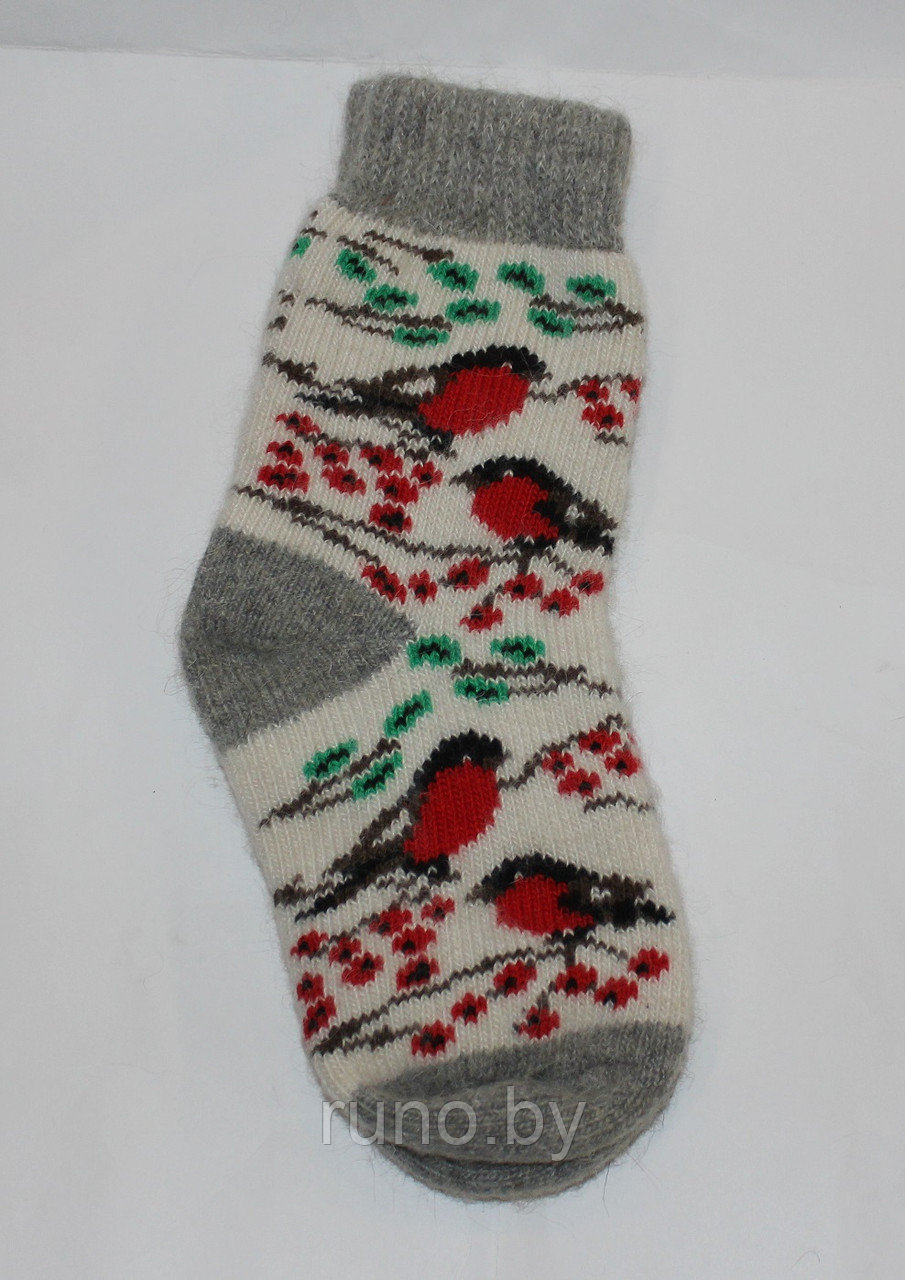 Женские носки теплые вязаные шерстяные - фото 4 - id-p89460240