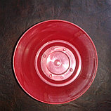 Горшок пластмассовый Тоскана красный металлик,  диаметр 13 см, высота 12,7 см (Остаток 2 шт !!!), фото 2