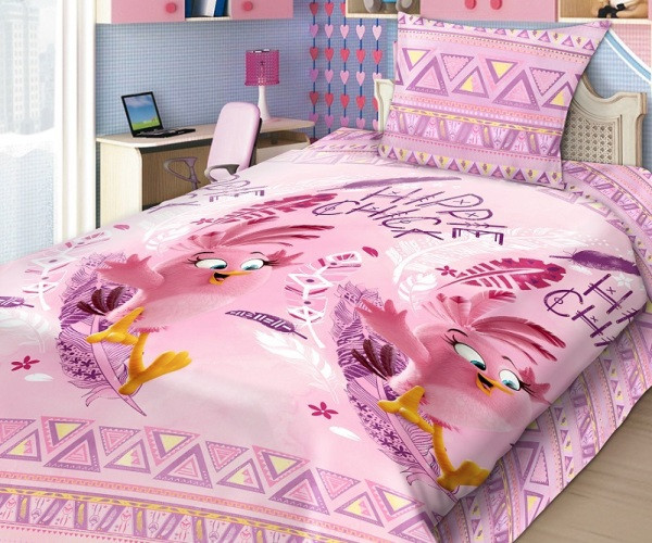 Детское постельное белье «Angry Birds» Стелла 349406 (1,5-спальный 70х70) - фото 1 - id-p89472012