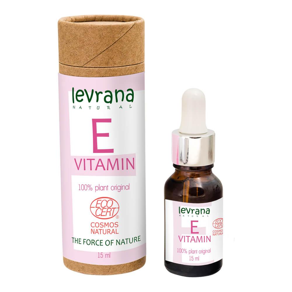 Сыворотка для лица Витамин E, растительный, чистый антиоксидант, 15мл (Levrana)