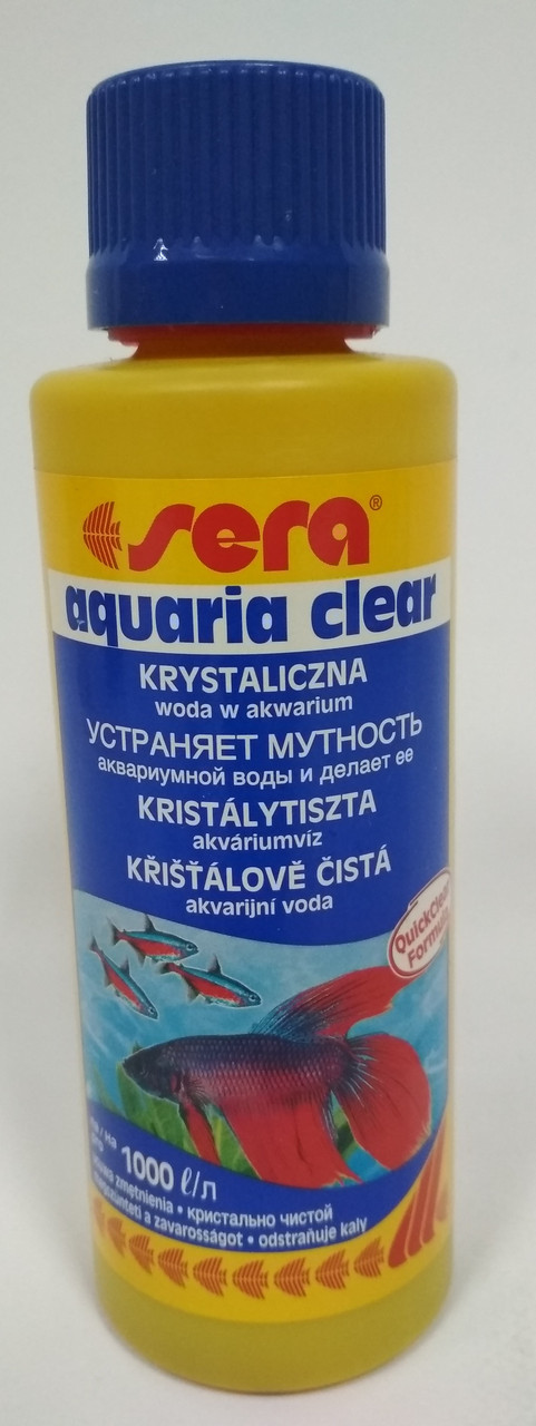 Средство для очистки воды от всех видов мути Sera AQUARIA CLEAR - 250 ml на 1000 литров - фото 1 - id-p89533026