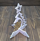 Елочка со звездой с подвесом снежинка, цвет: белый, фото 3