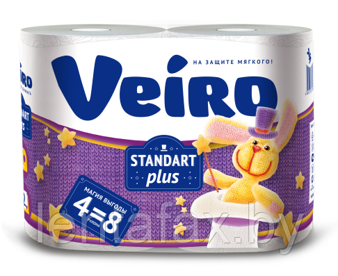 Бумага туалетная Veiro Standart Plus 30 метров в рулоне. Цена без Учета НДС 20%