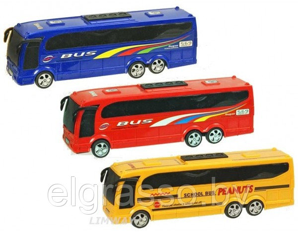 Автобус инерционный «Bus» 25см в наборе два автобуса! - фото 2 - id-p89545418