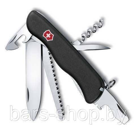 Нож для спецслужб с фиксатором Victorinox FORESTER, 111 мм, черный (0.8363.MW3) - фото 5 - id-p89552173