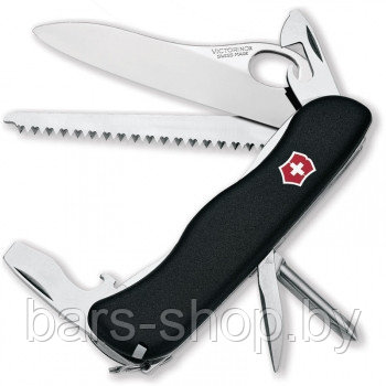 Нож для спецслужб с фиксатором Victorinox FORESTER, 111 мм, черный (0.8363.MW3) - фото 1 - id-p89552173