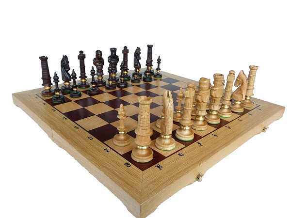 Шахматы ручной работы "Роял дубовые" 104D , 60*60, Madon , Польша - фото 2 - id-p89554746
