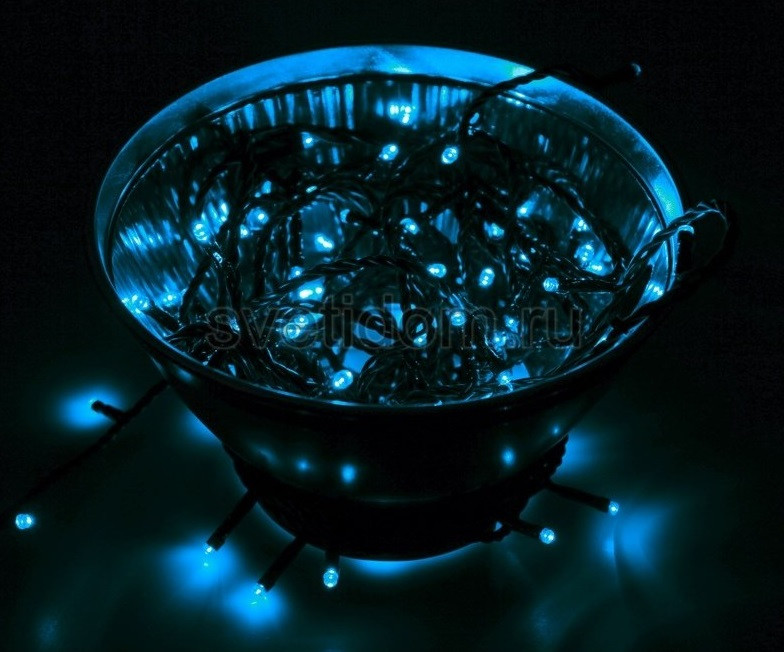 Твинкл Лайт 10 м, 100 диодов, цвет синий - фото 1 - id-p89557492