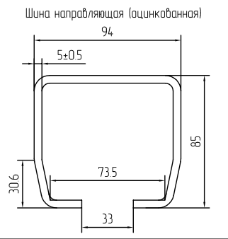 Фурнитура для откатных ворот Алютех SG.02.002.A стальные ролики шина 9 м 700 кг - фото 7 - id-p89578366