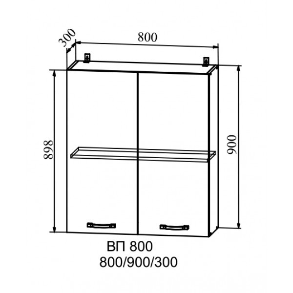 Шкаф верхний высокий ВП 800 - фото 2 - id-p89584532