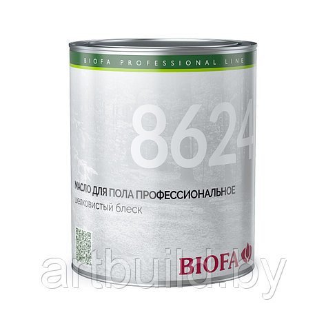 Масло для пола профессиональное BIOFA 8624, полуглянцевое, фото 2