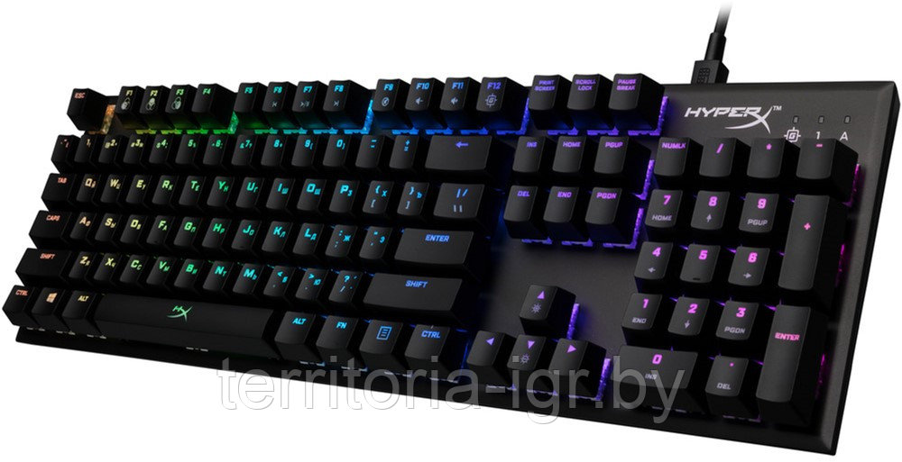 Механическая клавиатура Alloy FPS RGB Kailh Silver Speed HX-KB1SS2-RU HyperX - фото 3 - id-p89603901