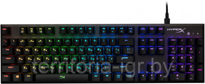 Механическая клавиатура Alloy FPS RGB Kailh Silver Speed HX-KB1SS2-RU HyperX - фото 6 - id-p89603901